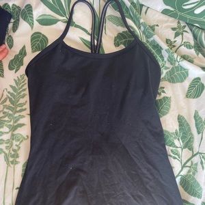 Black lululemon tank top